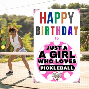 Pickleball Birthday Card Pickleball Gifts for Pickleball Player Pickleball Gifts for Playing Pickleball Card Gifts for Her Funny Pickleball
