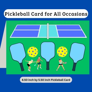 Funny Pickleball Card Pickleball Blank Card Gifts for Pickleball Playing Pickleball Gifts for Her Gifts for Him Gifts for Mom Gifts for Dad