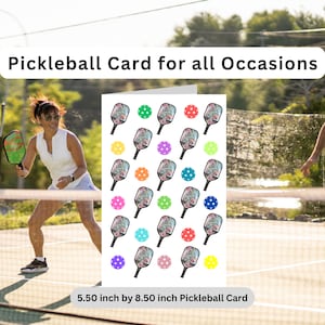 Lustige Pickleball Karte Pickleball Blanko Karte Geschenke für Pickleball Spielen Pickleball Geschenke für Sie Geschenke für Ihn Geschenke für Mama Geschenke für Papa