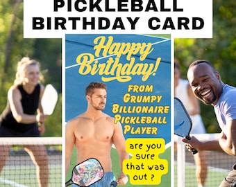Pickleball divertente carta di compleanno Pickleball regalo carino Pickleball regalo Pickleball amante regalo divertente Pickleball regalo giocando a Pickleball