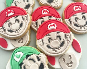 Mario theme cookies box of 15