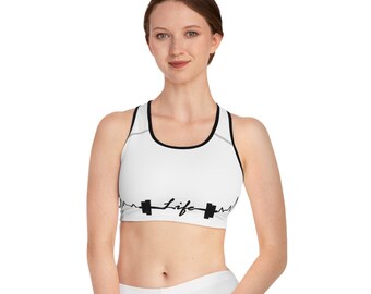GYM is LIFE Sports Bra Gym/Workout Clothes/Weightlifting Shirt/Lifting Apparel/Fitness Apparel/Gym Gift/Gym Gift for Her/Gym Rat