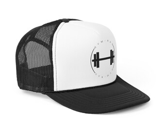 GYM Rat Weight Logo/Trucker Caps/Gym/Workout Clothes/Motivation/Lifting Apparel/Fitness/Gym Gift//Gym Rat