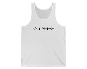 GYM is LIFE/Unisex Jersey Tank/Weightlifting Shirt/Lifting Apparel/GYM Clothing/Fitness Apparel/Women Workout Clothes/Gym Gift/Gym Rat