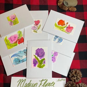 Hand painted water color note cards