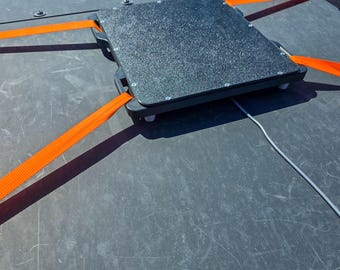 Starlink Mini Protective Mount | Weatherproof Enclosure with Corner Tie Downs for Roof RV Camper Van