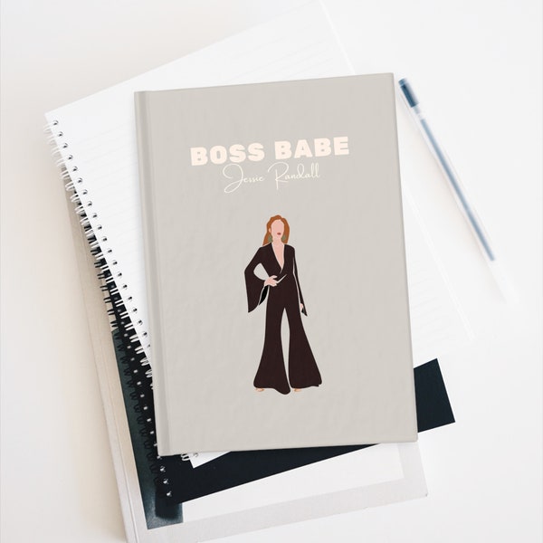Personalized Boss Lady Definition Hardcover Notebook, Funny New Business Owner Gift for Woman, Gift for Female Manager Birthday Gift for Her