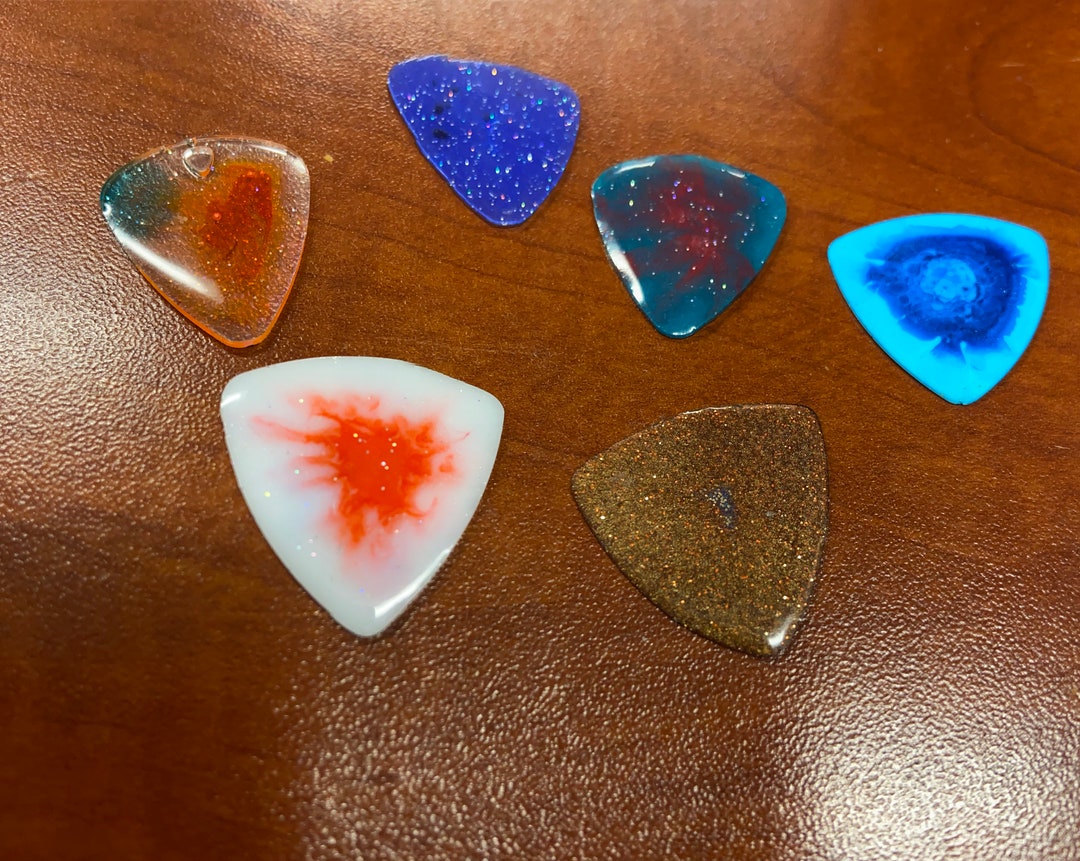 6 Pack Custom Handmade Guitar Picks. Virtually Etsy