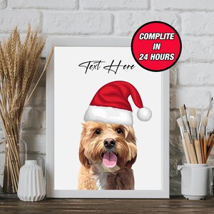 Custom realistic pets portrait from foto, Cartoon Pet Portrait, Digital Pet Illustration Customized, Christmas Gift Pet Owner, Animal Lover