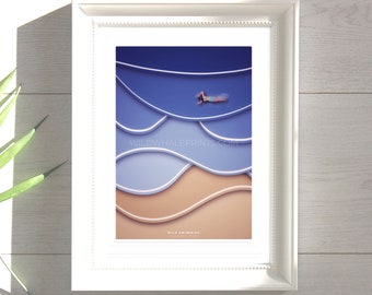 Wild Swimming illustration Poster Print. [Printable wall art] This could be on your wall TODAY!