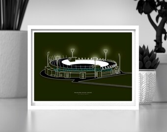 Melbourne Cricket Ground (MCG) Poster Print. [Printable wall art] This could be on your wall TODAY!