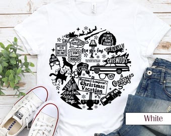 Weihnachtsferien & Weihnachtsgeschichte Grafik-T-Shirt | Urlaub Film Shirt | Bella Canvas T-Shirt | Lustiges Weihnachtsgeschenk | Unisex Größen