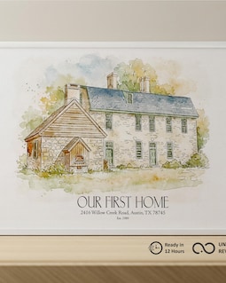 Digital download Custom Watercolor House Portrait from Photo By JMartenArt Designed by JMartenArt Shop owned by Jhon 3 years on Etsy