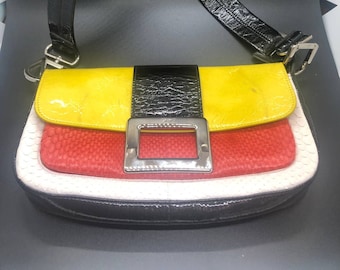 Vintage Roger Vivier Color Block Handbag