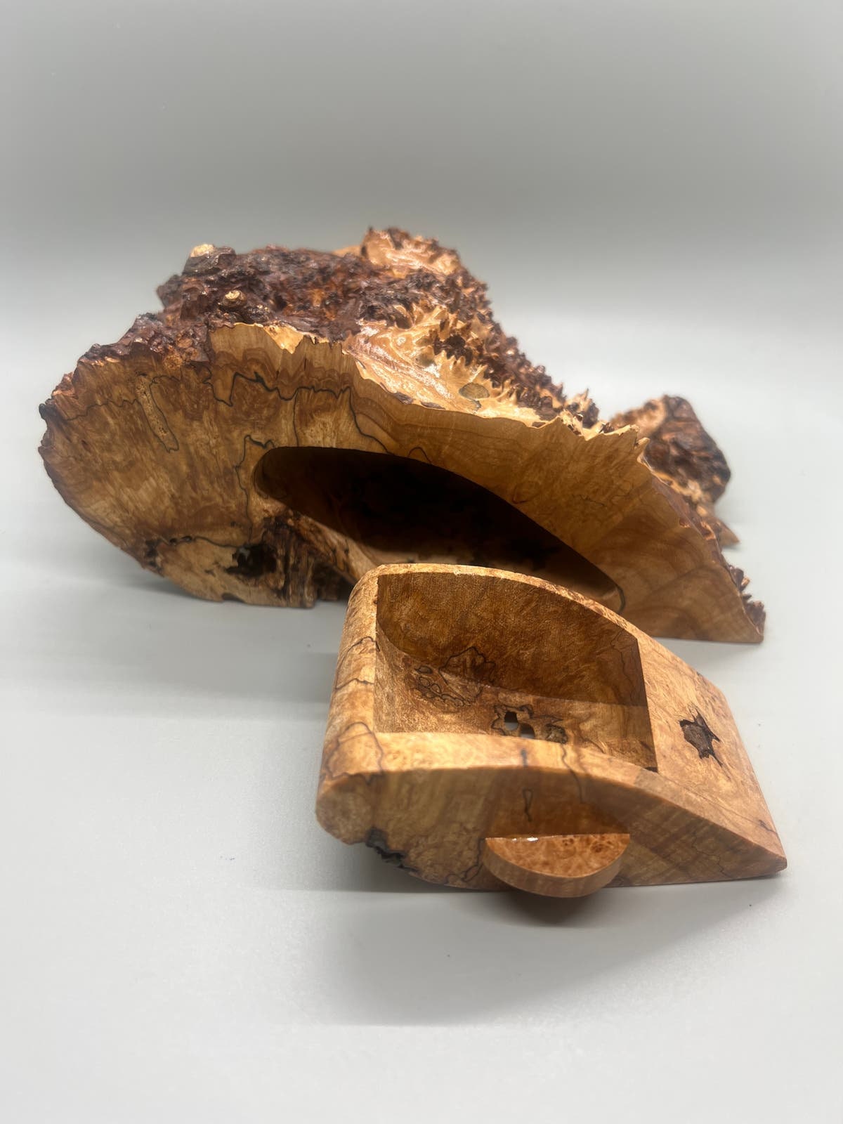 Beautiful Burled Wood Log Box - Etsy