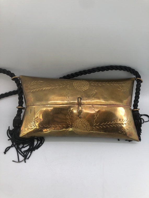 Vintage Brass Pillow Purse