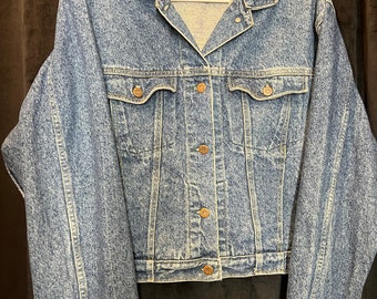 Vintage LEE Denim Jacket 80s Large