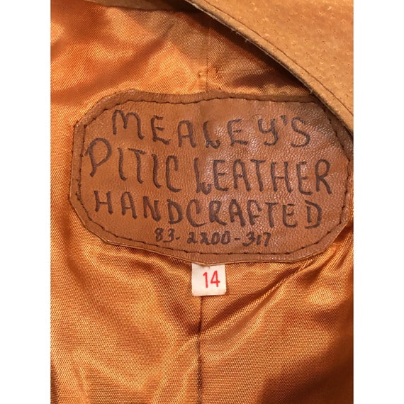 Mealey's Pitic Leather Handcrafted Vest - image 2