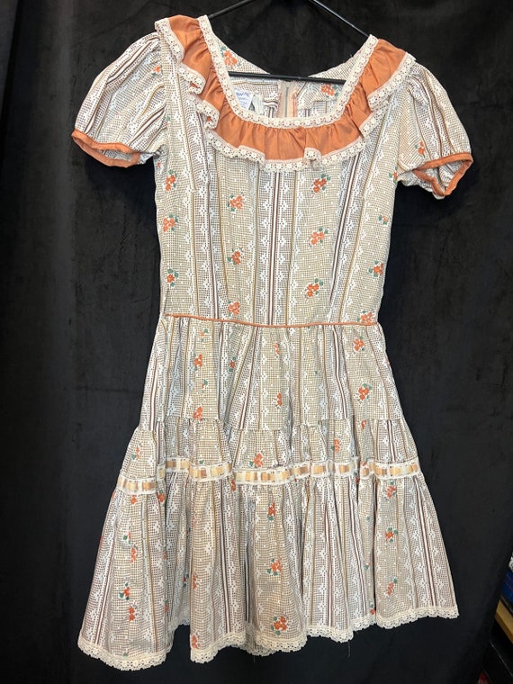 70s Rockmount Vintage Ranch Wear Dress Sz 16