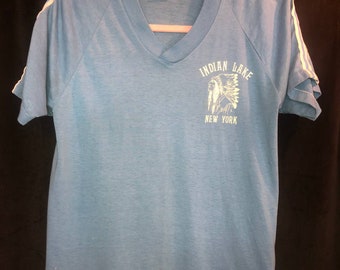 80s Vintage Sportswear T-Shirt Indian Lake NY Size M