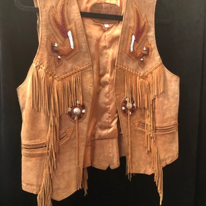 Mealey's Pitic Leather Handcrafted Vest image 1