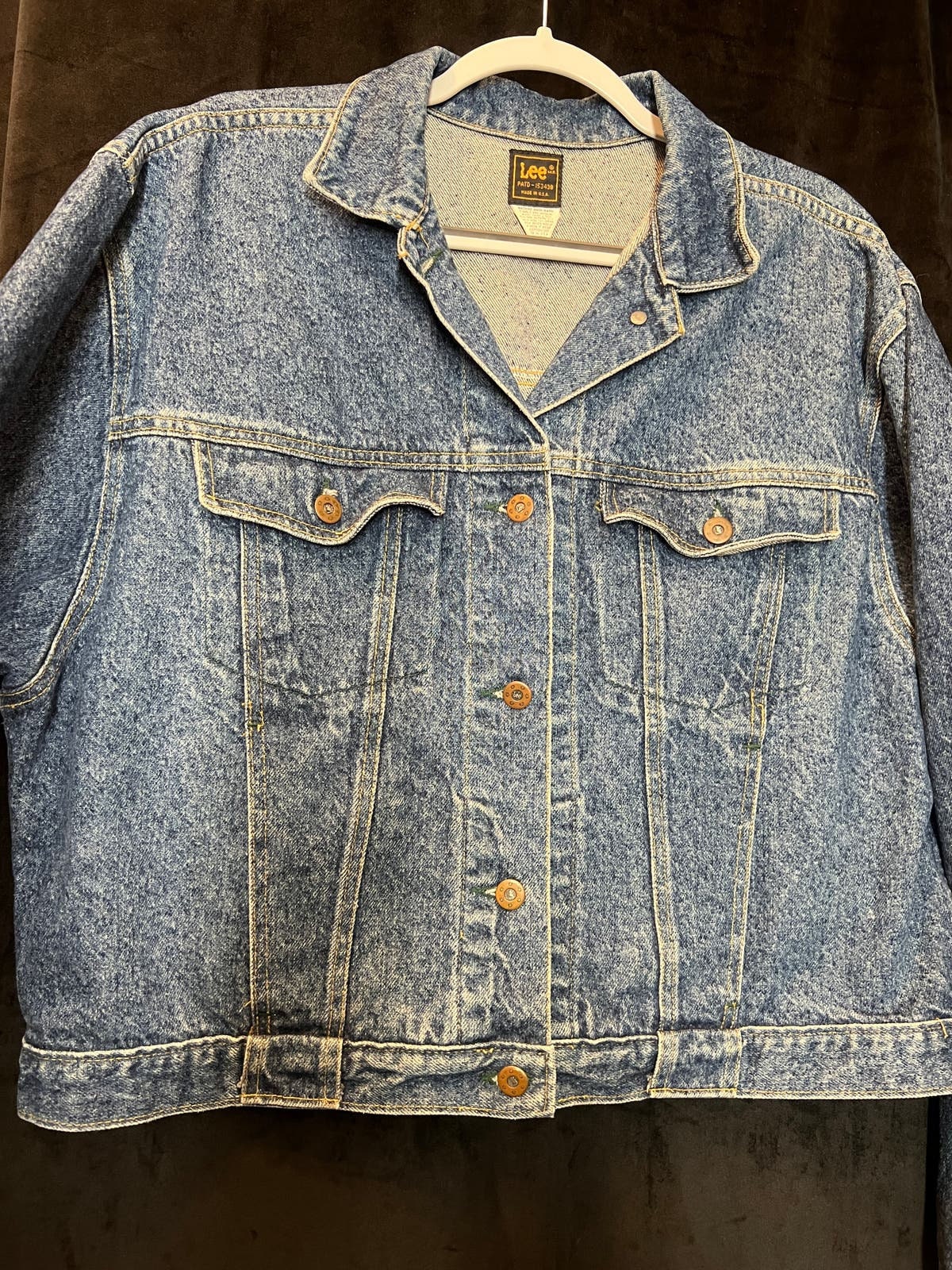 80s~ Lee Back Embroidered Denim Jacket G-Jean Men's XL Vintage /eaa490582