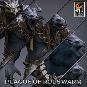 Plague of Rouswarm Heavy Infantry | Unpainted 12K Resin Miniatures