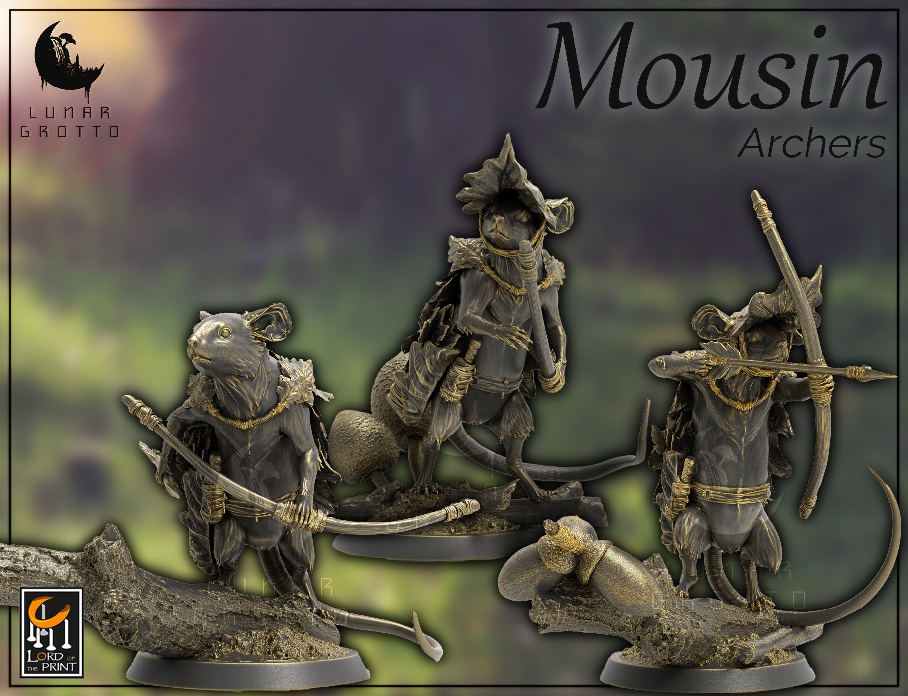 Mousin Archers| Unpainted 12K Resin Miniatures