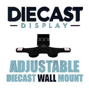 NOVO | Display Diecast | Plataforma de montagem em parede - Display Hot Wheels solto | Oculto, confiável, adesivo/seguro para parede | Suporte de parede para carro em escala 1:64