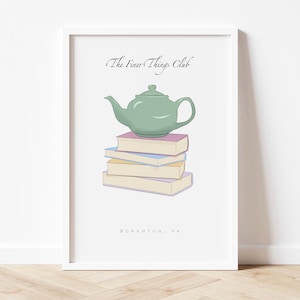 The Finer Things Club-afdruk, The Office TV Show Art, Scranton, Michael Scott, Pam Beesly, digitale downloadposter, Dunder Mifflin-cadeaus