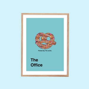 The Office TV Show Art Pretzel Day Digital Download Print Poster ...