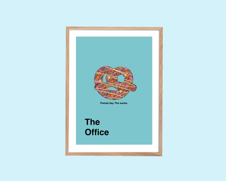The Office TV Show Art Pretzel Day Digital Download Print Poster ...