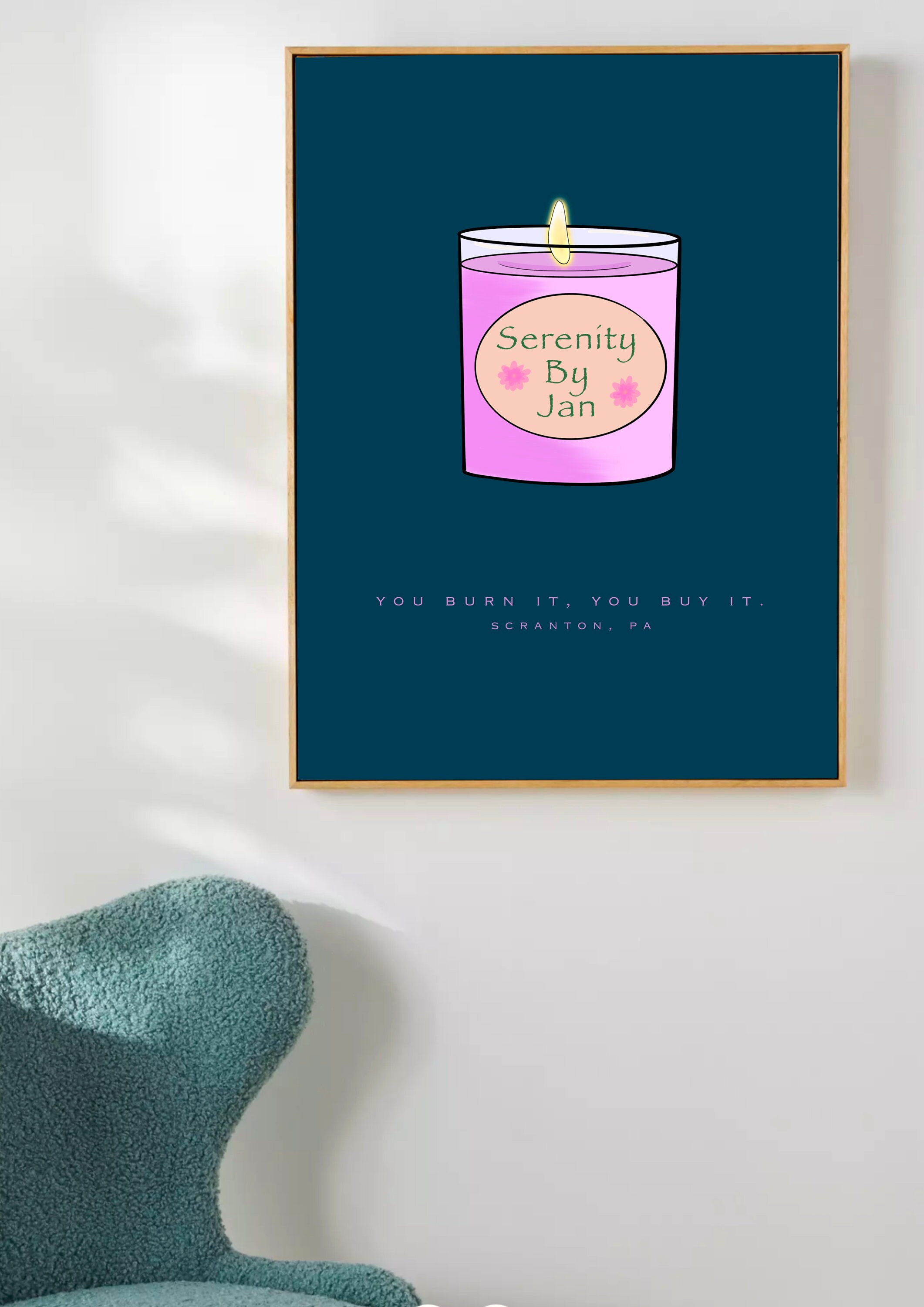 The Office TV Show Art Serenity by Jan Candle Scranton Michael Scott