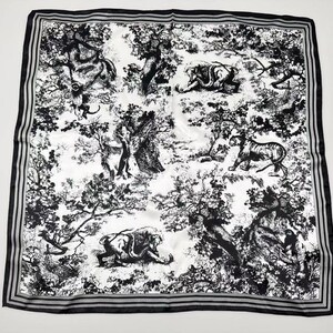 53 cm Quadratischer Schal aus 100% Maulbeerseide, Damenschal, Modeschal, Bandana, Stirnband, Taschenzubehör, Tintenwaschmalerei