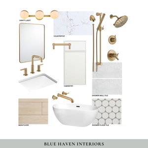 ACTUALIZACIÓN INSTANTÁNEA DEL BAÑO: Mood Board y haga clic para comprar