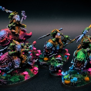 COMMISSION Ork Squighog Boyz