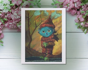 Trøllabundin - Autumn Troll Fine Art Print