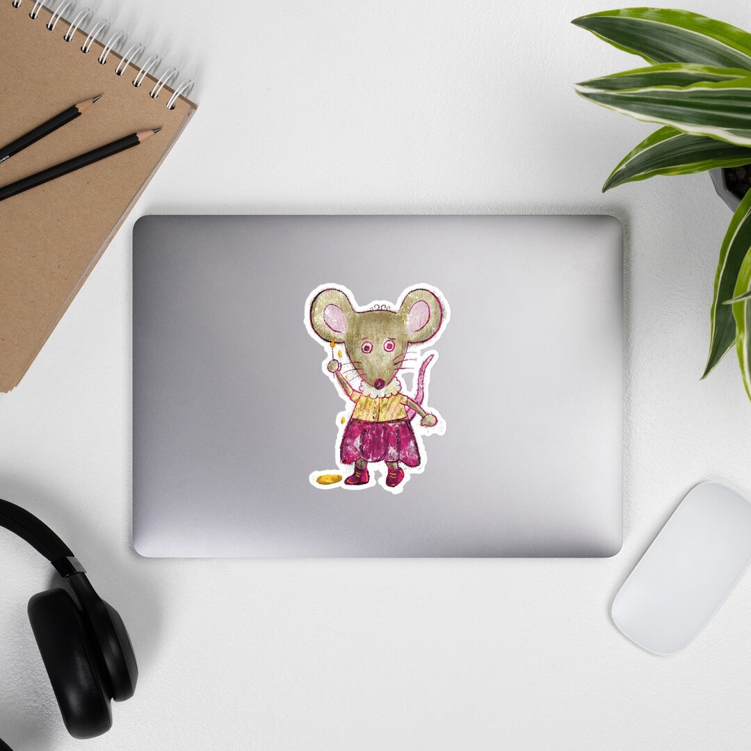 Cute Artsy Mouse Sticker - Etsy