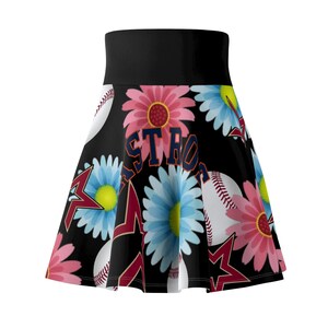 Houston Astro Themed Women&#39;s Skater Skirt