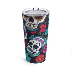 Sugar Skull / Dia De Los Muertos Vaso 20oz