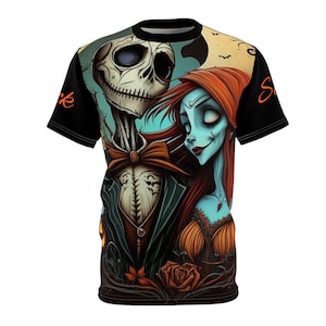 Camiseta de amor espeluznante de Jack & Sally