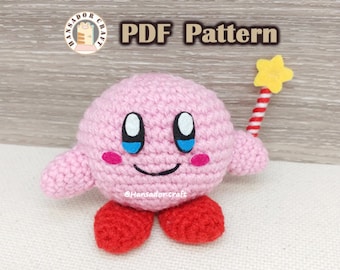 Kirby Crochet Pattern | Kirby Amigurumi Pattern | Crochet PDF Pattern | Cute Kirby