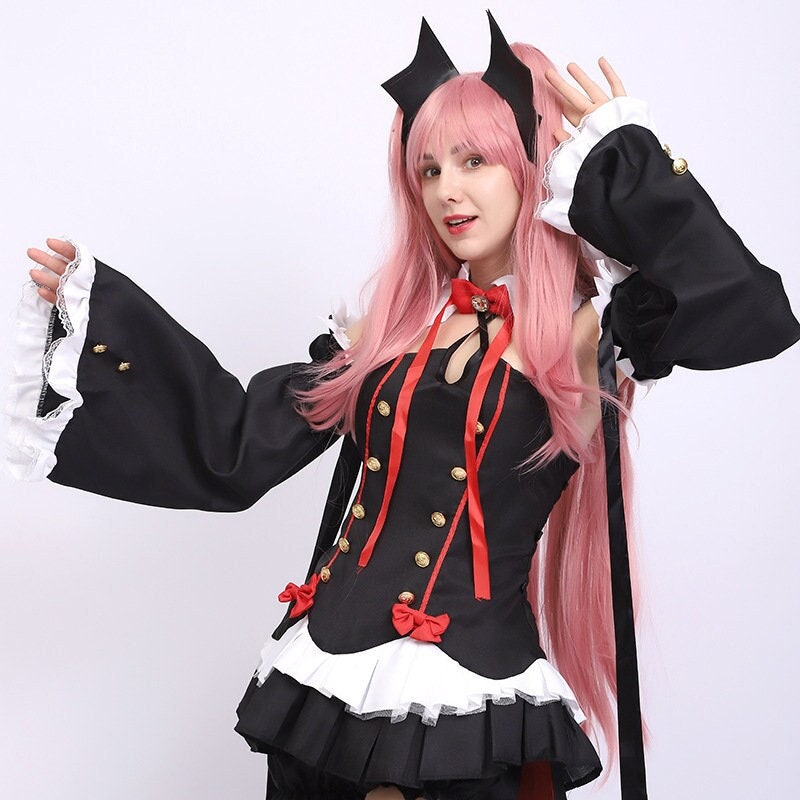 Seraph Of The End Owari No Seraph Krul Tepes Cosplay Costume Uniform Wig Cosplay  Anime Witch Vampire Halloween Costume For Women | Fruugo KR
