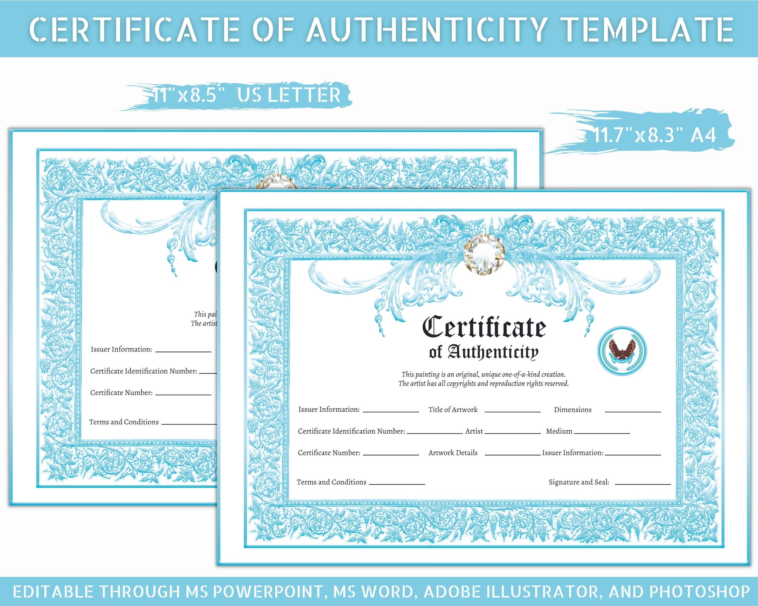 Image 6 for Letter Of Authenticity Template