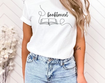 Booktrovert Tshirt, Bookish Tee, Book Nerd Shirt, Librarian Shirt, Book Lover Shirt, Reading Shirt, Gift for Librarian, Gift for Her