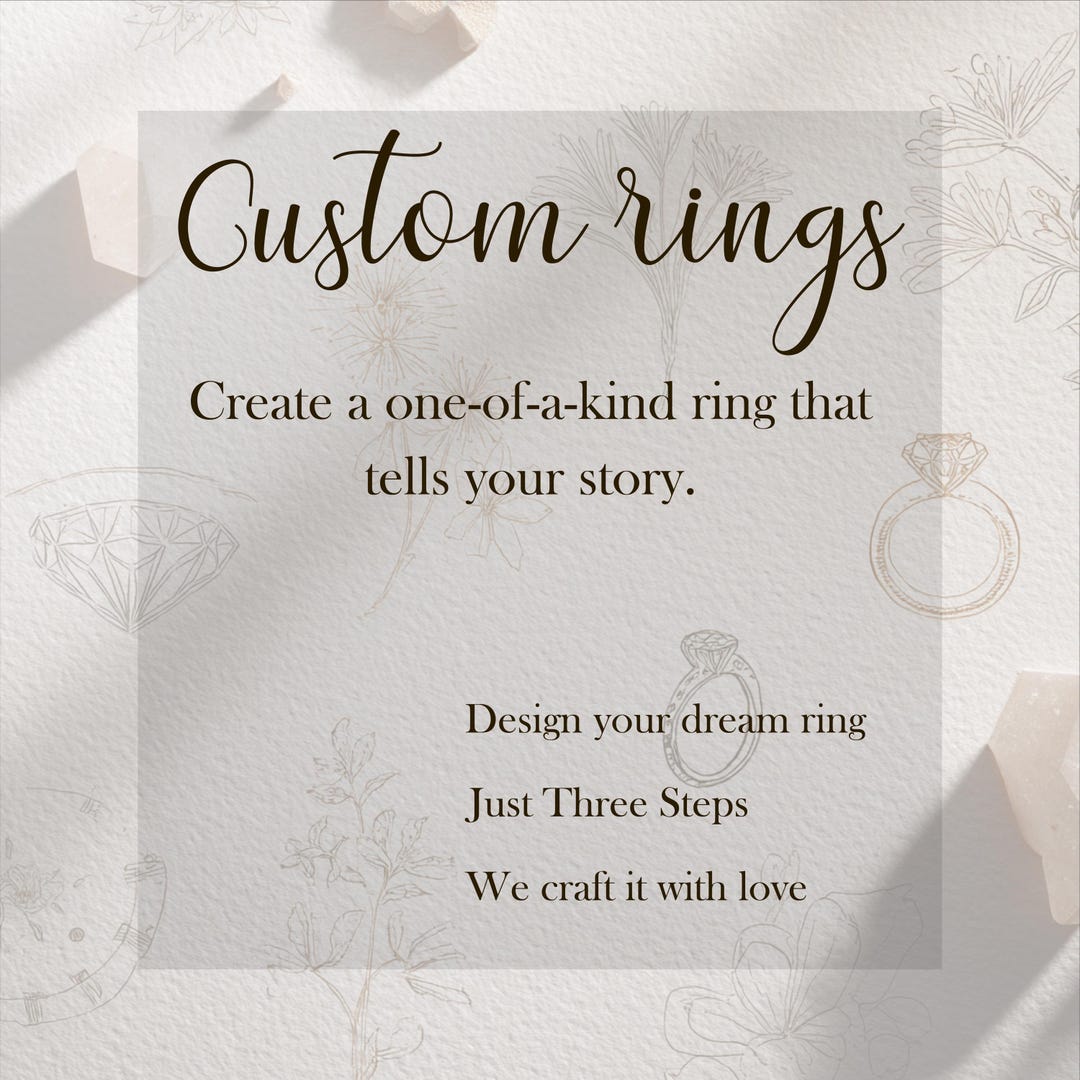 Custom Ring Order Examples Custom Made-to-order Ring • Personalized Gold, Silver, or Birthstone - Etsy