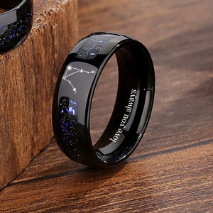 Galaxy-paarring, sterrenbeeldring, Orionnevel bijpassende trouwring voor mannen/vrouwen, slechts 1 stuk, verlovingsring.