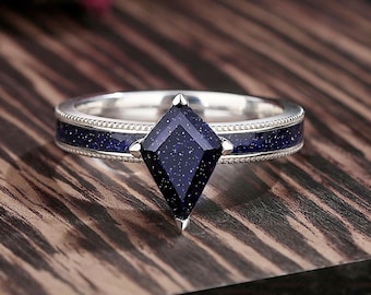 Orion Nebula Sterling Silver Couple Ring, Promise Rings, Wedding Band