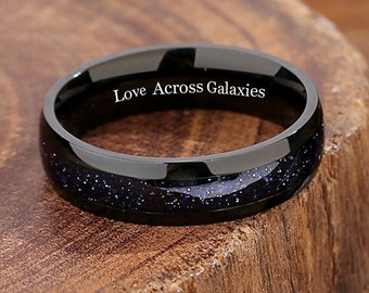 Orion Nebula Galaxy Ring, 6mm Constellation Promise Ring