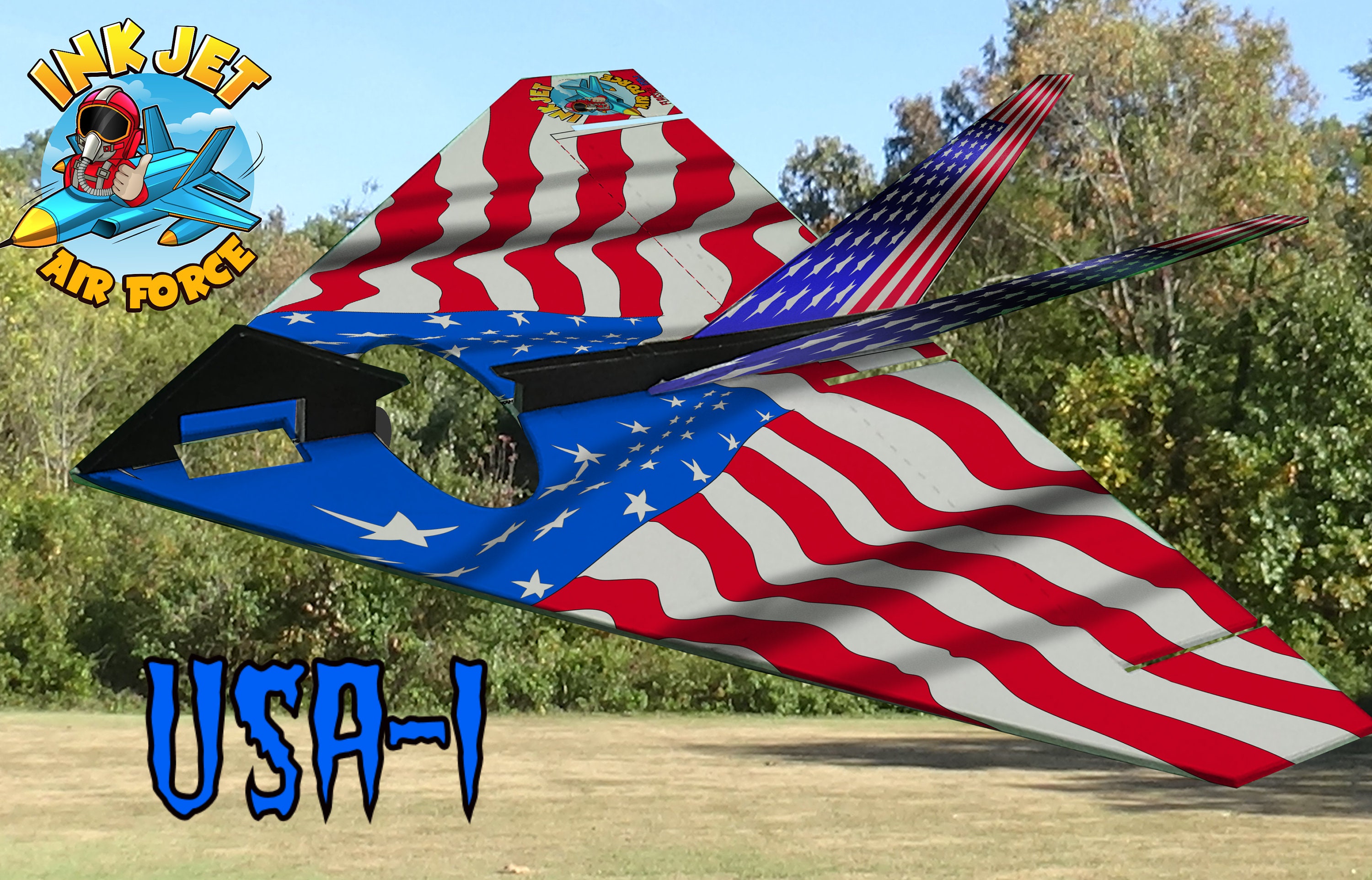 Highflying Fun DIY Foamboard Plane Kit Dollar Delta Flagship USA1 Etsy